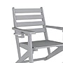 Flash Furniture Tolleson Commercial Adirondack Dining Set with Table and 6 Chairs, Gray, 7 Piece/Set (LEHMP1582037GRY)~#|#~sp243792676_sc7