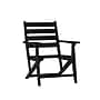 Flash Furniture Tolleson Commercial Adirondack Dining Set with Table and 4 Chairs, Black, 5 Piece/Set (LEHMP2482037BLK)~#|#~sp243792691_sc7