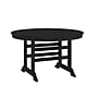 Flash Furniture Tolleson Commercial Adirondack Dining Set with Table and 4 Chairs, Black, 5 Piece/Set (LEHMP2482037BLK)~#|#~sp243792692_sc7