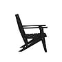 Flash Furniture Tolleson Commercial Adirondack Dining Set with Table and 4 Chairs, Black, 5 Piece/Set (LEHMP2482037BLK)~#|#~sp243792693_sc7