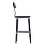 Flash Furniture Jackson Industrial Wood Rectangular Back Dining Barstool, Black, 2-Pieces/Pack (2XUDGW0236BBLK)~#|#~sp243861918_sc7