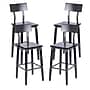 Flash Furniture Jackson Industrial Wood Rectangular Back Dining Barstool, Black, 4-Pieces/Pack (4XUDGW0436BBLK)~#|#~sp243861920_sc7