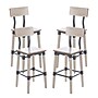 Flash Furniture Jackson Industrial Wood Rectangular Back Dining Barstool, Antique White, 4-Pieces/Pack (4XUDGW0436BAWH)~#|#~sp243861941_sc7