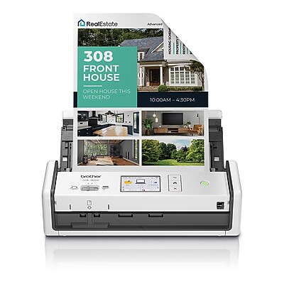 Brother ADS-1800W Wireless Compact Desktop Document Scanner Simolary simolary.com