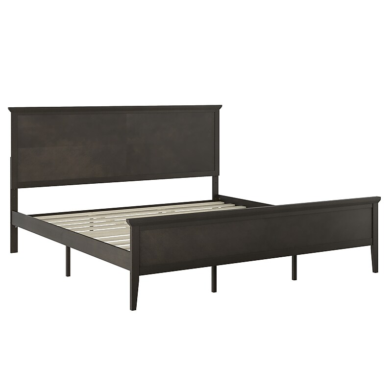 Flash Furniture Fiona Platform Bed Frame, King, Dark Gray (MG090029KBDKGRY) image 1
