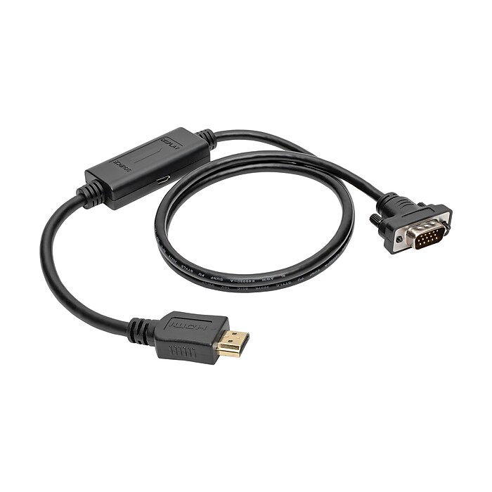 Tripp Lite 6' SVGA to HDMI Video Cable, Male to Male, Black (P566
