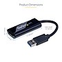 StarTech 2.4" Slim USB 3.0 to HDMI External Multi Monitor Video Card Adapter,  Female to Male, Black (USB32HDES)~#|#~sp244286352_sc7