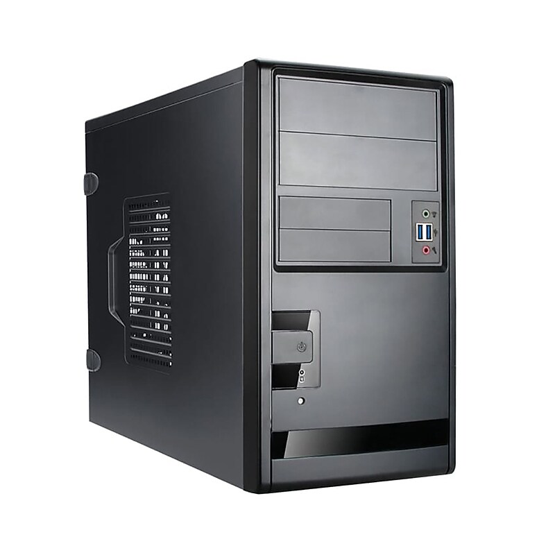 In Win EM013 Micro-ATX Mini-Tower Computer Case, Black (EM013.CQ450TS3) image 1