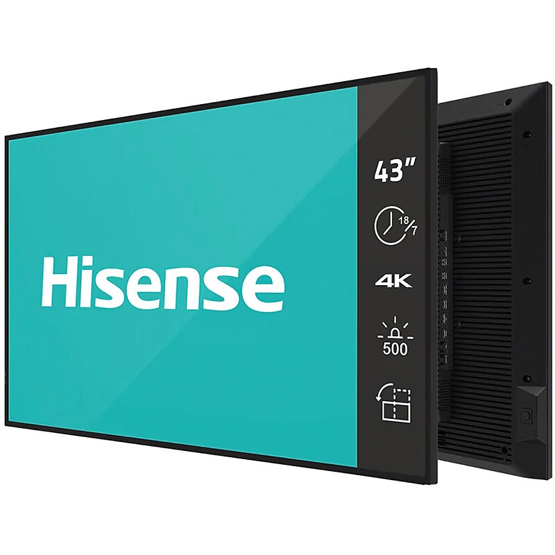 Hisense GM50D Series 43" 4K UHD Digital Signage Commercial Display for Digital Signage (43GM50D) image 1