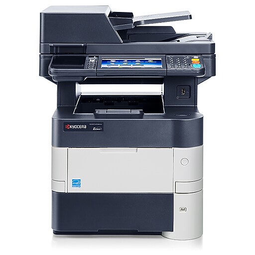 Kyocera EcoSys 1102P63NL0 USB & Network Ready Black & White Laser AllInOne Printer at Staples