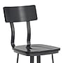 Flash Furniture Flint Series Industrial Wood/Steel Rectangular Back Barstool, Black (XUDG60582BBLK)~#|#~sp245674970_sc7