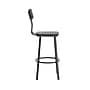 Flash Furniture Flint Series Industrial Wood/Steel Rectangular Back Barstool, Black (XUDG60582BBLK)~#|#~sp245674971_sc7