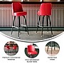 Flash Furniture James Traditional Vinyl Full Back Barstool, Red, 2-Pieces/Pack (2XUF125RED)~#|#~sp245676476_sc7