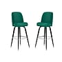 Flash Furniture James Traditional Vinyl Full Back Barstool, Green, 2-Pieces/Pack (2XUF125GRN)~#|#~sp245676637_sc7