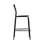Flash Furniture Cyprus Contemporary Steel/Wood Slat Back Barstool, Black/Antique Copper (XUCH10443BACP)~#|#~sp245676816_sc7