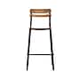 Flash Furniture Cyprus Contemporary Steel/Wood Slat Back Barstool, Black/Antique Copper (XUCH10443BACP)~#|#~sp245676844_sc7