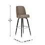 Flash Furniture James Traditional Vinyl Full Back Barstool, Beige (XUF125BEIGE)~#|#~sp245676904_sc7