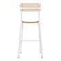 Flash Furniture Cyprus Contemporary Steel/Wood Slat Back Barstool, Antique White, 2-Pieces/Pack (2XUCH10443BAWH)~#|#~sp245677078_sc7