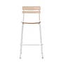 Flash Furniture Cyprus Contemporary Steel/Wood Slat Back Barstool, Antique White, 2-Pieces/Pack (2XUCH10443BAWH)~#|#~sp245677081_sc7