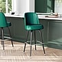 Flash Furniture James Traditional Vinyl Full Back Barstool, Green (XUF125GRN)~#|#~sp245677092_sc7