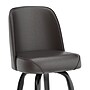 Flash Furniture James Traditional Vinyl Full Back Barstool, Dark Brown (XUF125DKBRN)~#|#~sp245677116_sc7