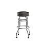 Flash Furniture Bruno Traditional Vinyl Double Ring Barstool without Back, Dark Brown (XUD100DKBRN)~#|#~sp245677121_sc7