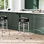 Flash Furniture Bruno Traditional Vinyl Double Ring Barstool without Back, Dark Brown (XUD100DKBRN)~#|#~sp245677132_sc7