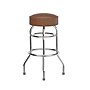Flash Furniture Bruno Traditional Vinyl Double Ring Barstool without Back, Weathered Brown (XUD100WBRN)~#|#~sp245677141_sc7