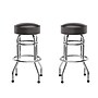 Flash Furniture Bruno Traditional Vinyl Double Ring Barstool without Back, Dark Brown, 2-Pieces/Pack (2XUD100DKBRN)~#|#~sp245677145_sc7