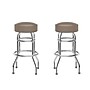 Flash Furniture Bruno Traditional Vinyl Double Ring Barstool without Back, Beige, 2-Pieces/Pack (2XUD100BEIGE)~#|#~sp245678056_sc7