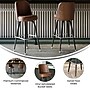 Flash Furniture James Traditional Vinyl Full Back Barstool, Weathered Brown (XUF125WBRN)~#|#~sp245678071_sc7