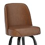 Flash Furniture James Traditional Vinyl Full Back Barstool, Weathered Brown (XUF125WBRN)~#|#~sp245678074_sc7
