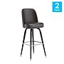 Flash Furniture James Traditional Vinyl Full Back Barstool, Dark Brown, 2-Pieces/Pack (2XUF125DKBRN)~#|#~sp245678083_sc7