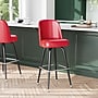 Flash Furniture James Traditional Vinyl Full Back Barstool, Red (XUF125RED)~#|#~sp245678101_sc7