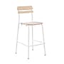 Flash Furniture Cyprus Contemporary Steel/Wood Slat Back Barstool, White/Antique White (XUCH10443BAWH)~#|#~sp245678126_sc7