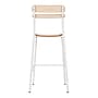 Flash Furniture Cyprus Contemporary Steel/Wood Slat Back Barstool, White/Antique White (XUCH10443BAWH)~#|#~sp245678136_sc7