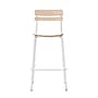 Flash Furniture Cyprus Contemporary Steel/Wood Slat Back Barstool, White/Antique White (XUCH10443BAWH)~#|#~sp245678139_sc7