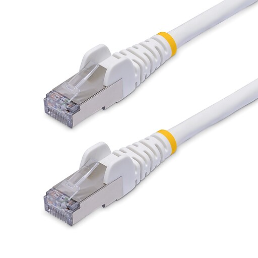 StarTech 50' CAT-8 Ethernet Cable, 26 AWG, White (NLWH-50F-CAT8
