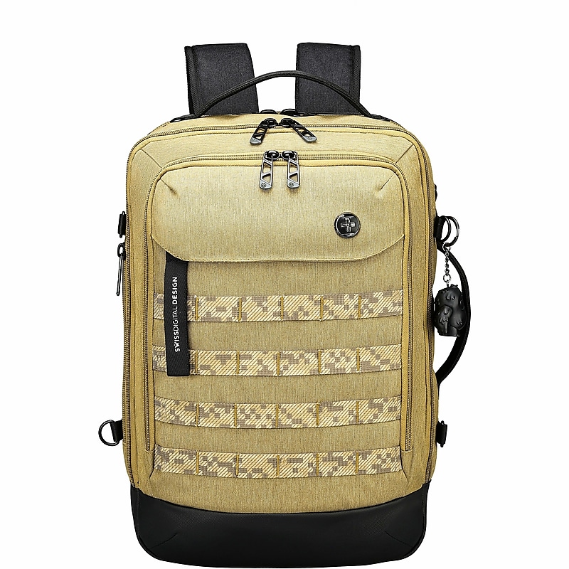 SwissDigital BERG Laptop Backpack, Large, Dark Khaki (SD1647-23) image 1