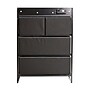 Flash Furniture Sodano Nightstand with 4 Storage Drawers, Fabric, Charcoal Drawers/Black Frame (WX5L604WBKGR)~#|#~sp245720768_sc7
