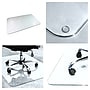 Floortex Glaciermat Carpet & Hard Floor Chair Mat, 36" x 48", Crystal Clear Glass (FC123648EG)~#|#~sp245875718_sc7