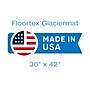 Floortex Glaciermat Carpet & Hard Floor Chair Mat, 36" x 42", Crystal Clear Glass (FC123642EG)~#|#~sp245875871_sc7