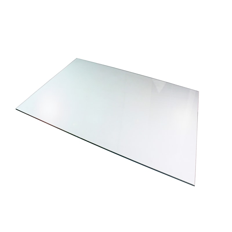 Floortex Glaciermat Carpet & Hard Floor Chair Mat, 36" x 42", Crystal Clear Glass (FC123642EG) image 1