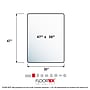 Floortex Ultimat Cleartex Carpet Chair Mat, 30" x 47", Designed for Medium-Pile Carpet, Clear Polycarbonate (11197523ER)~#|#~sp245875904_sc7