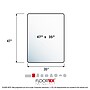Floortex Ultimat Cleartex Hard Floor Chair Mat, 35" x 47", Clear Polycarbonate (128919ER)~#|#~sp245875952_sc7