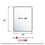 Floortex Ultimat Cleartex Hard Floor Chair Mat, 30" x 47", Clear Polycarbonate (12197519ER)~#|#~sp245875983_sc7