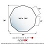 Floortex 9Mat Hard Floor Gaming Chair Mat, 38" x 39", Blue Polycarbonate (FC121001009RBL)~#|#~sp245875987_sc7