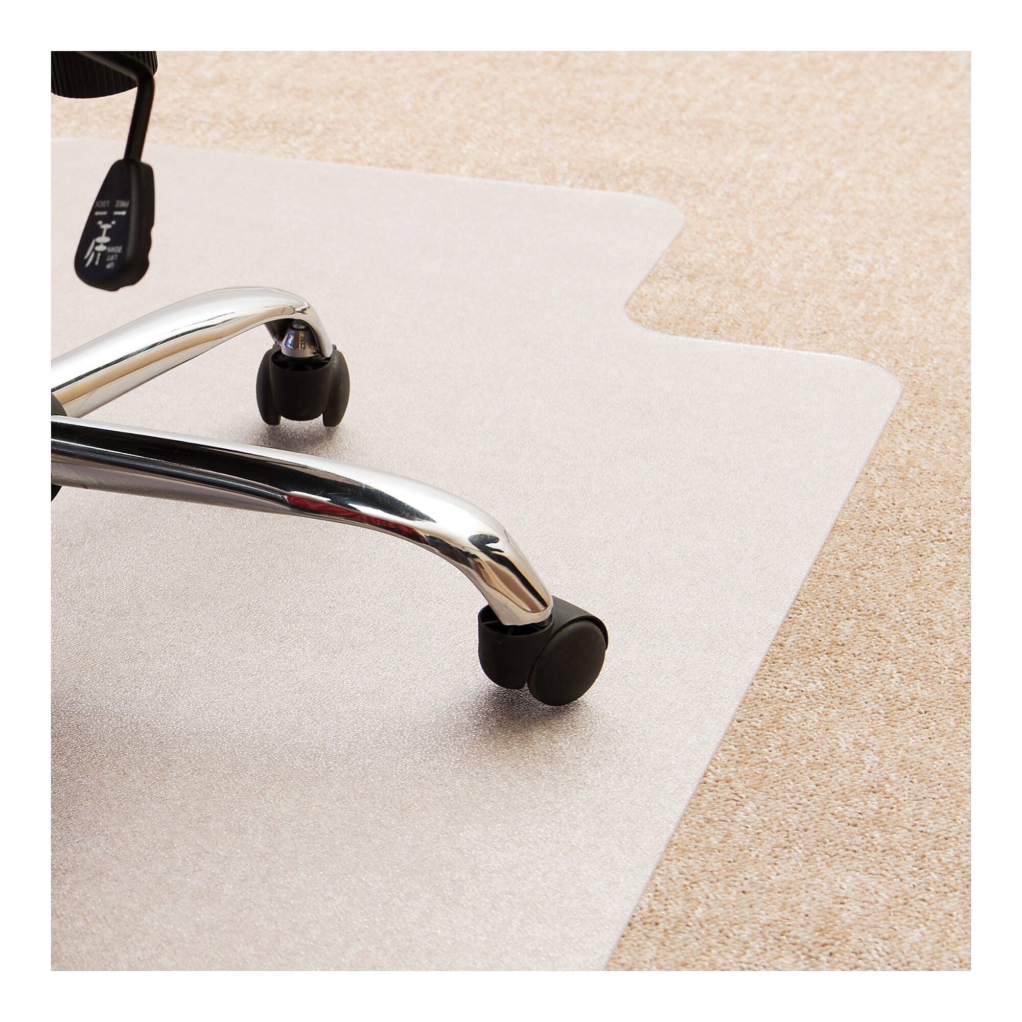 Floortex Evolutionmat Carpet Chair Mat with Lip, 36″ x 48″, For Standard-Pile Carpet, Clear Enhanced Polymer (ECO113648LP) Sansujyuku sansujyuku.com