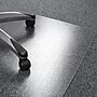 Floortex Ultimat Cleartex Carpet Chair Mat, 48" x 53", Designed for Medium-Pile Carpet, Clear Polycarbonate (1113423ER)~#|#~sp245876133_sc7