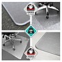 Floortex Cleartex Megamat Carpet & Hard Floor Chair Mat, 35" x 47", Clear Polycarbonate (FCM12895ER)~#|#~sp245876158_sc7
